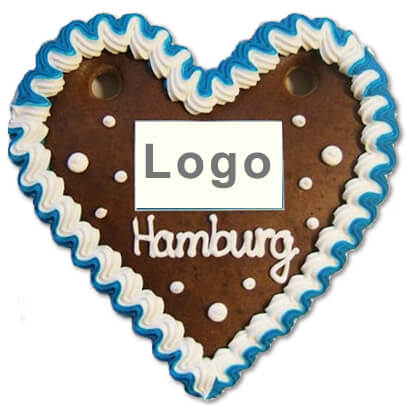 Customized Lebkuchen-Heart, 16cm