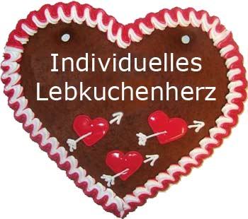 Individual Lebkuchen Heart, 24*24cm