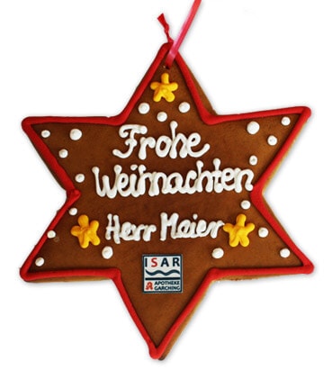 Customized Lebkuchen-Star