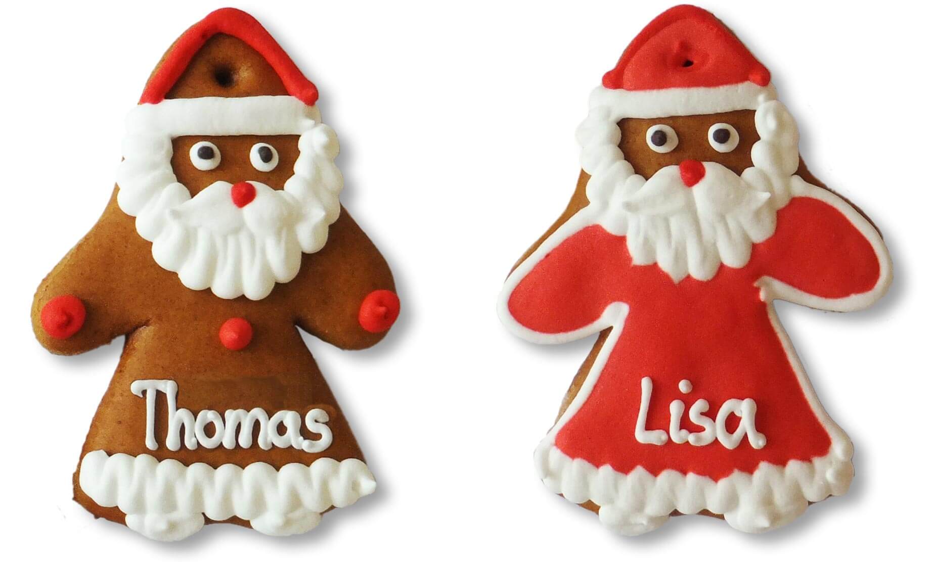 Lebkuchen Santa Claus Placement Card