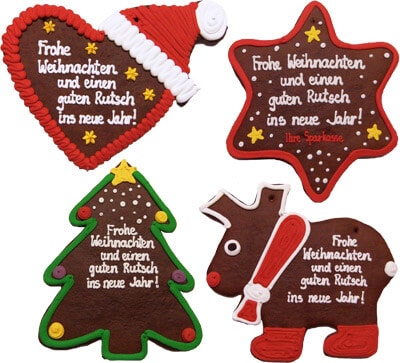 XXL Gingerbread - Christmas Greetings, customized