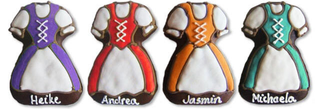 Dirndl Place-Cards Examples