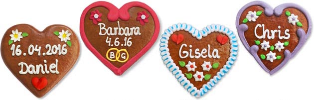 Place-Card Gingerbread Heart 12cm
