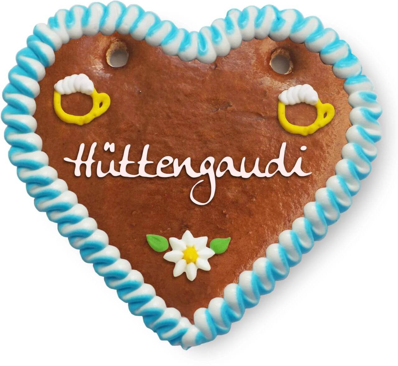 Lebkuchenherz Hüttengaudi 12cm LebkuchenMarkt.de