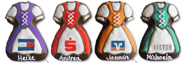Lebkuchen-Dirndl Logo Beispielbilder