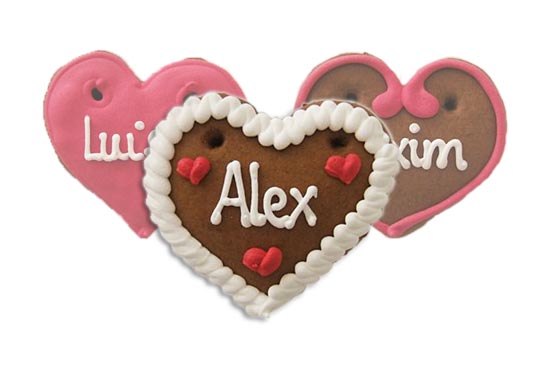 Individual Lebkuchenheart-Place Card, 8cm
