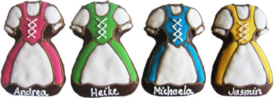 Dirndl Dress as Placement Card