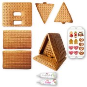 Gingerbread cookie house DIY kit size M to build yourself