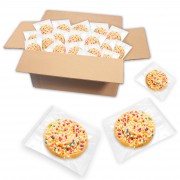 Butter cookies with colorful sugar sprinkles, individually wrapped - approx. 160 pieces