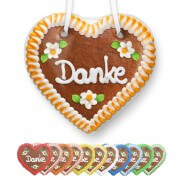 Danke - Gingerbread Heart 12cm