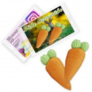 Sugar carrots with customized promotional insert