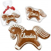 Gingerbread place cards horse approx. 12cm