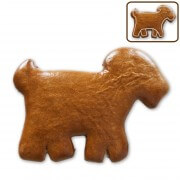 Goat gingerbread for self-decorating, 12cm