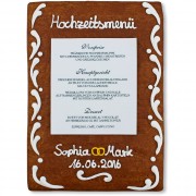 Gingerbread Menu Card Sophia
