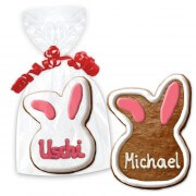 Easter cookie place card, bunny head 12cm
