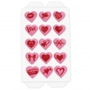 Candy decorations hearts, 15 pieces