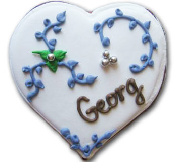 Gingerbread Heart Place Card