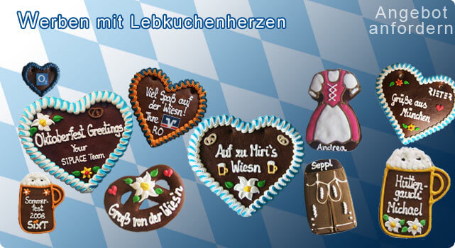 Individuelle Lebkuchenherzen