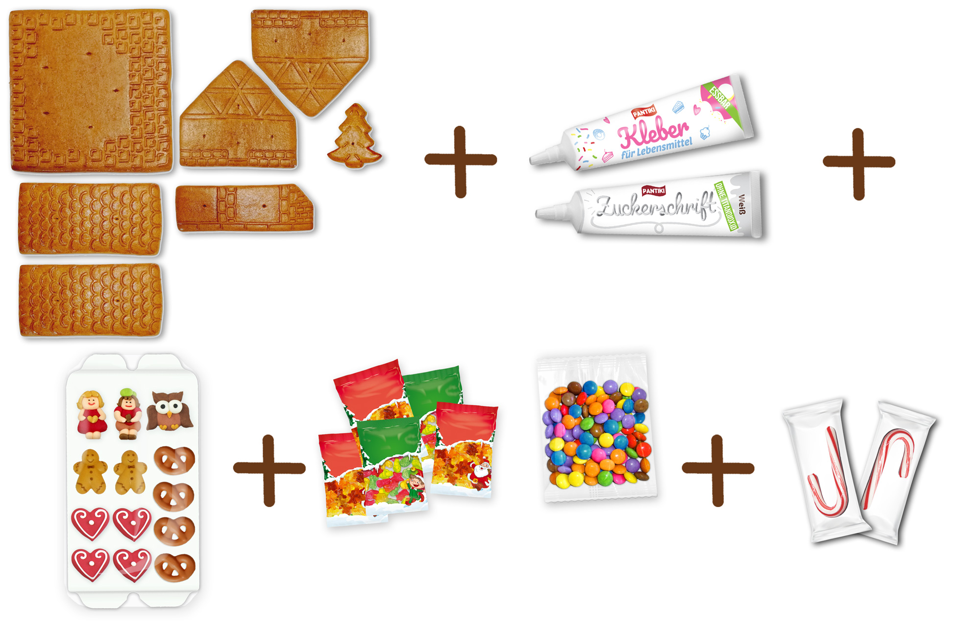 Lebkuchenhäuser Bastelset Inhalt Infografik Lebkuchenhäuser Bastelset Inhalt Infografik