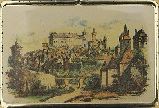 Historische Zeichnung von Nürnberg im Mittelalter Eine alte Zeichnung von Nürnberg im Mittelalter