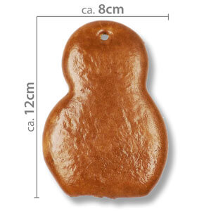 blank gingerbread moose 12cm