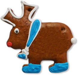 Lebkuchen Elch Rohling 15cm - Gestaltungsbeispiel