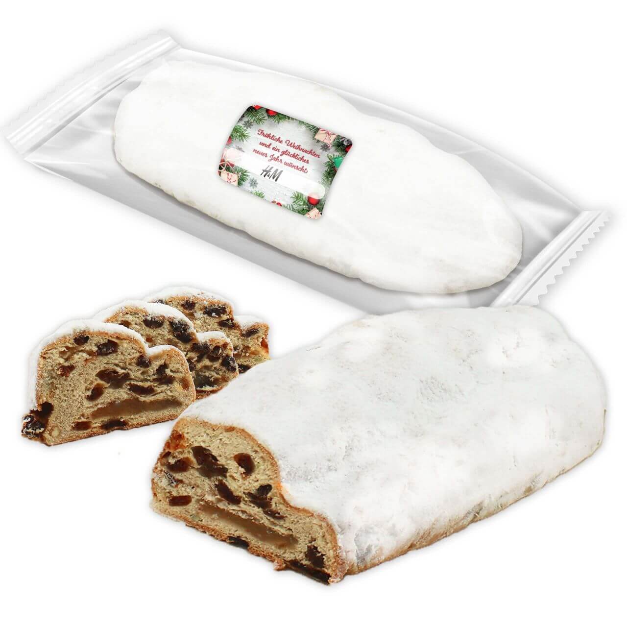 Christmas Stollen with printable Christmas sticker, 1000g | Gingerbread Market
