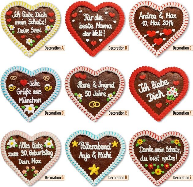 Sugar Decoration Gingerbread Heart