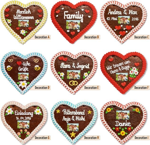 Gingerbread Heart Sugar Decoration