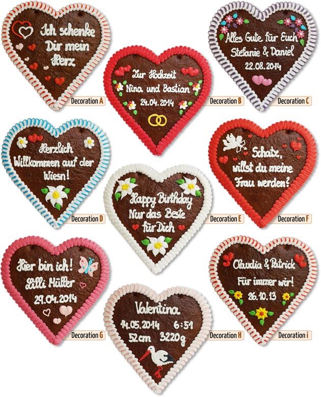 Decoration Gingerbread Heart 30 cm