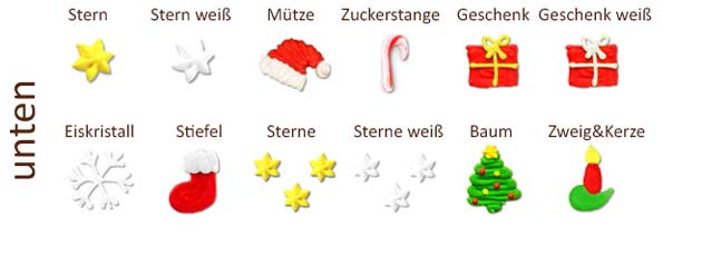 Weihnachtsdekoration Lebkuchenherz unten