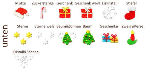 Weihnachtsdekoration großes Lebkuchenherz unten