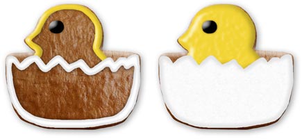 Easter cookie chicken design