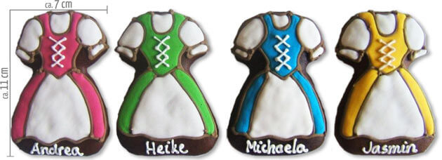 Dirndl Place Cards 11 cm