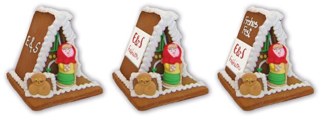 Advertising with a G size gingerbread witch house