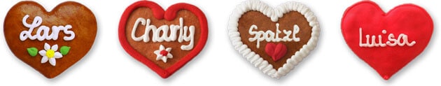 Gingerbread Heart Button Badge