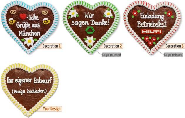 Decorations Gingerbread Hearts