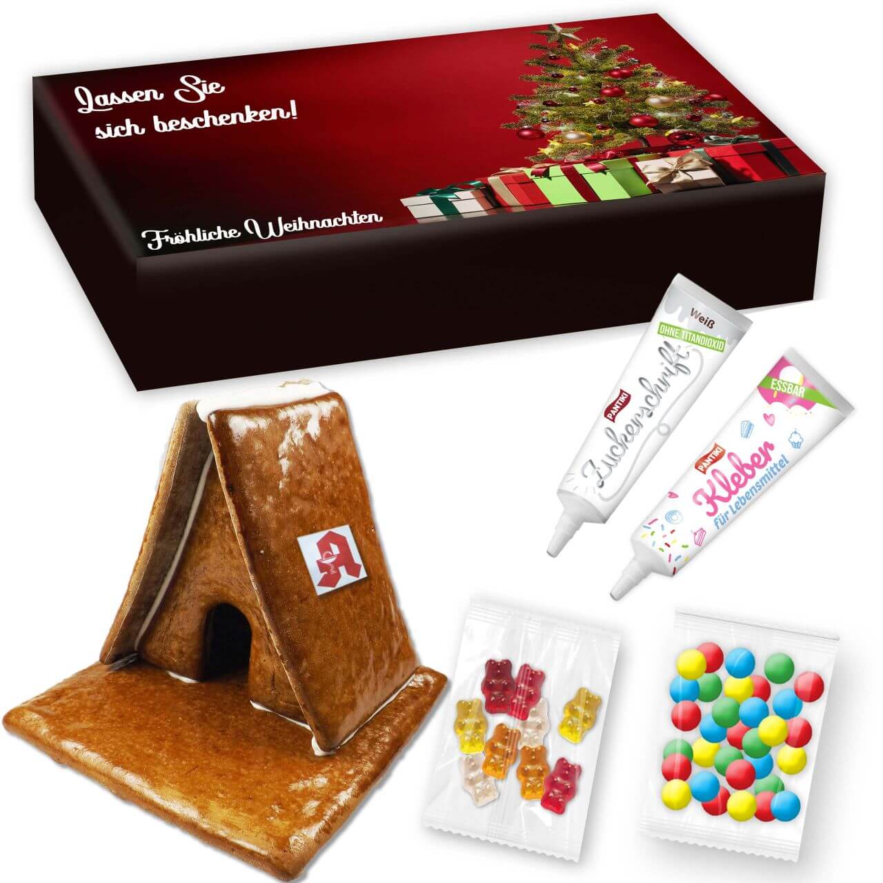 Gingerbread house complete set L in printed advertising box