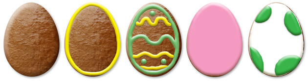 easter egg 12cm designs