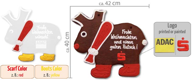 infografic gingerbread moose XXL