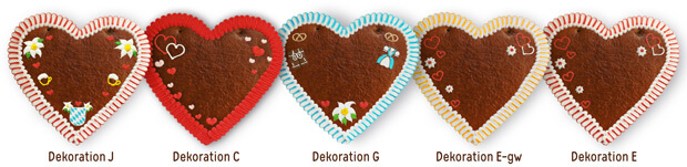 Gingerbread heart blank XXL decorations