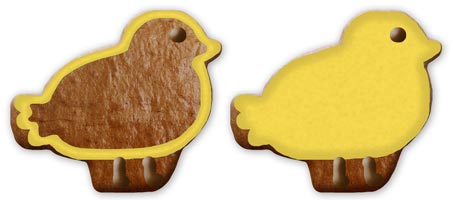Easter cookie chicken design
