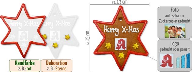 Infografik Stern Lebkuchen