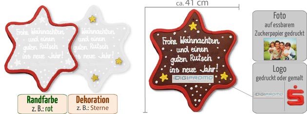 Infografik Lebkuchen Stern XXL