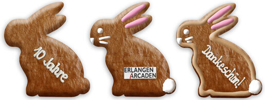 different designs fur bunny with logo and text
