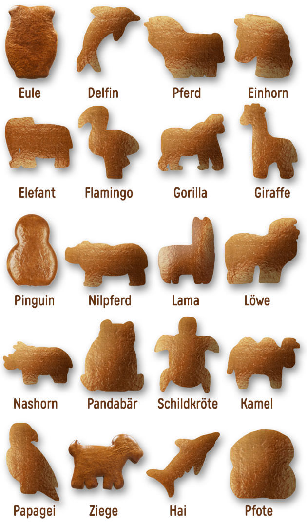 Illustration of any gingerbread animals