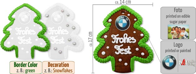 Infographic Gingerbread Christmas Tree