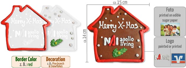 Infographic Gingerbread House flat