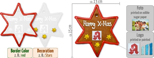 Infographic Star Gingerbread