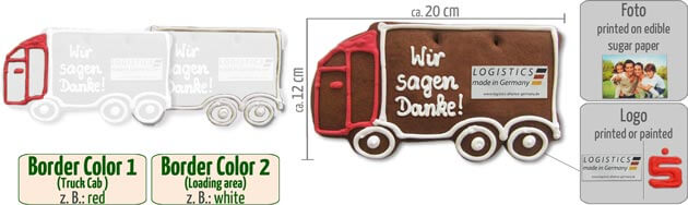 infographic gingerbread truck